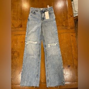 ZARA High Rise full length jeans